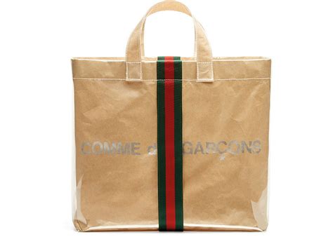 Gucci x Comme des Garcons Paper Tote Bag Vinyl Clear 